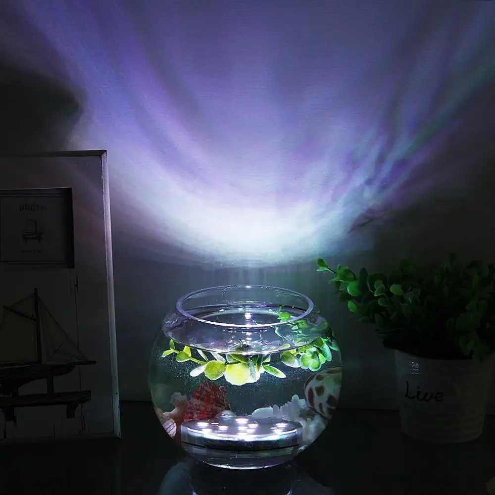 Amazon Hot Sell Multi Color Remote controlled LED Submersible Light