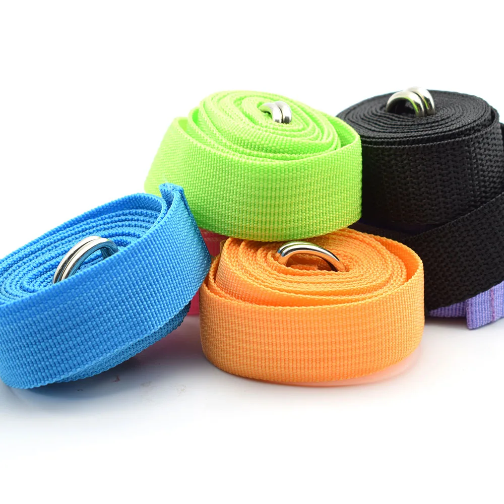 

183CM Sport Stretch Strap D-Ring Gym Adjustable Belt Figure Waist Leg Resistance Fitness Bands Yoga
