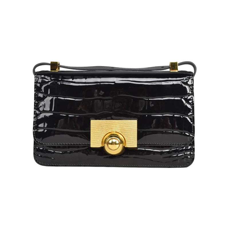

Solid color pu womnen shoulder messenger square bag genuine leather flap bags