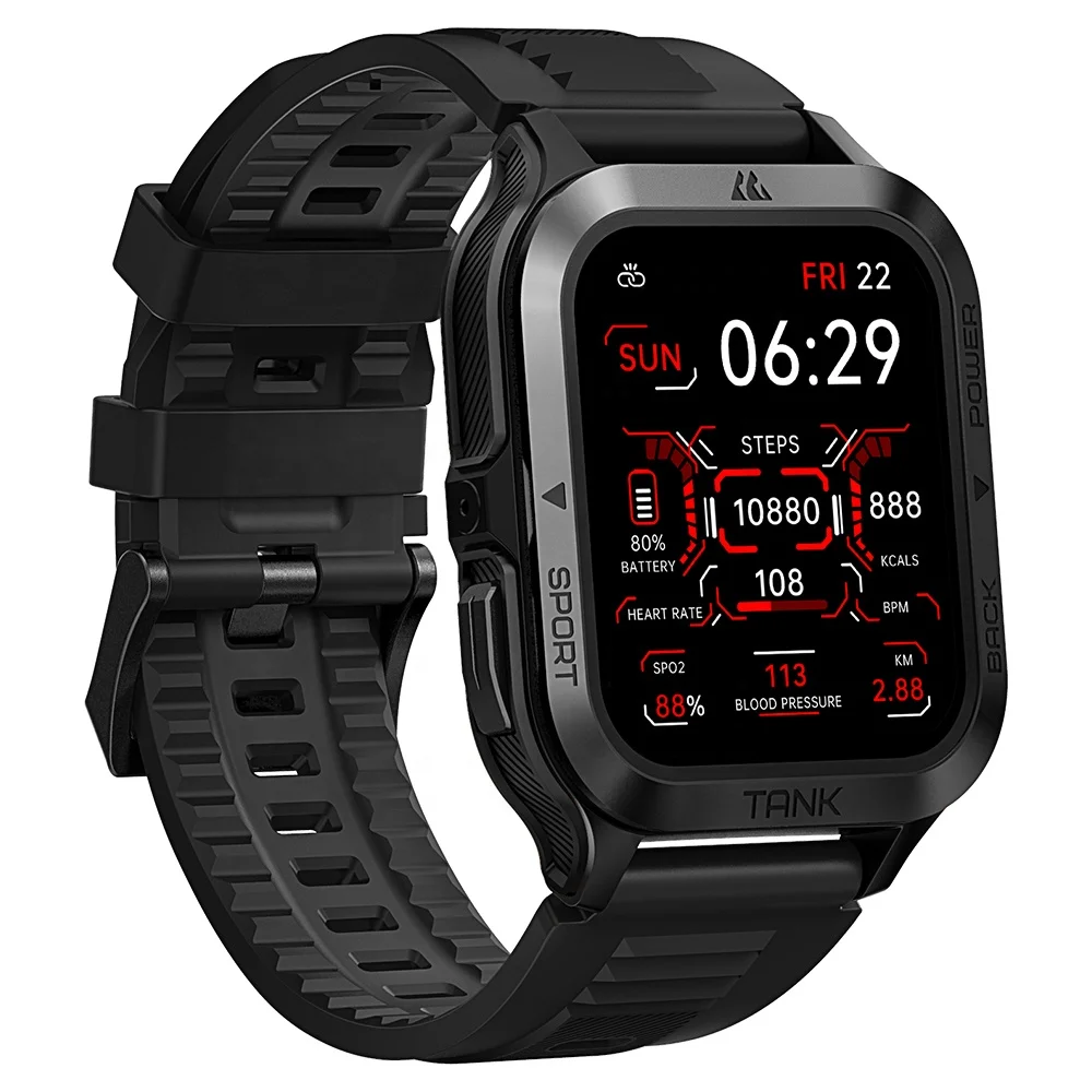 

KOSPET TANK M2 Sports Smart Digital Watch With Sleep And Pedometer Monitor Fitness Watch Professional Manufacturer Waterproof