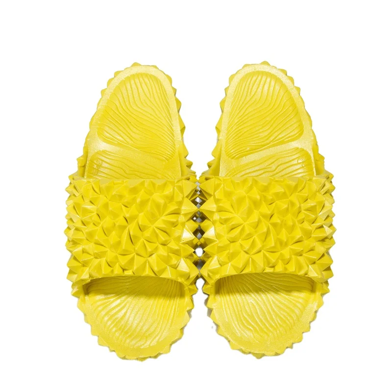 

Indoor Woman New Arrivals 2020 Slipper Female Summer Plastic Bathroom Durian Shape Women Home Slippers, Picture