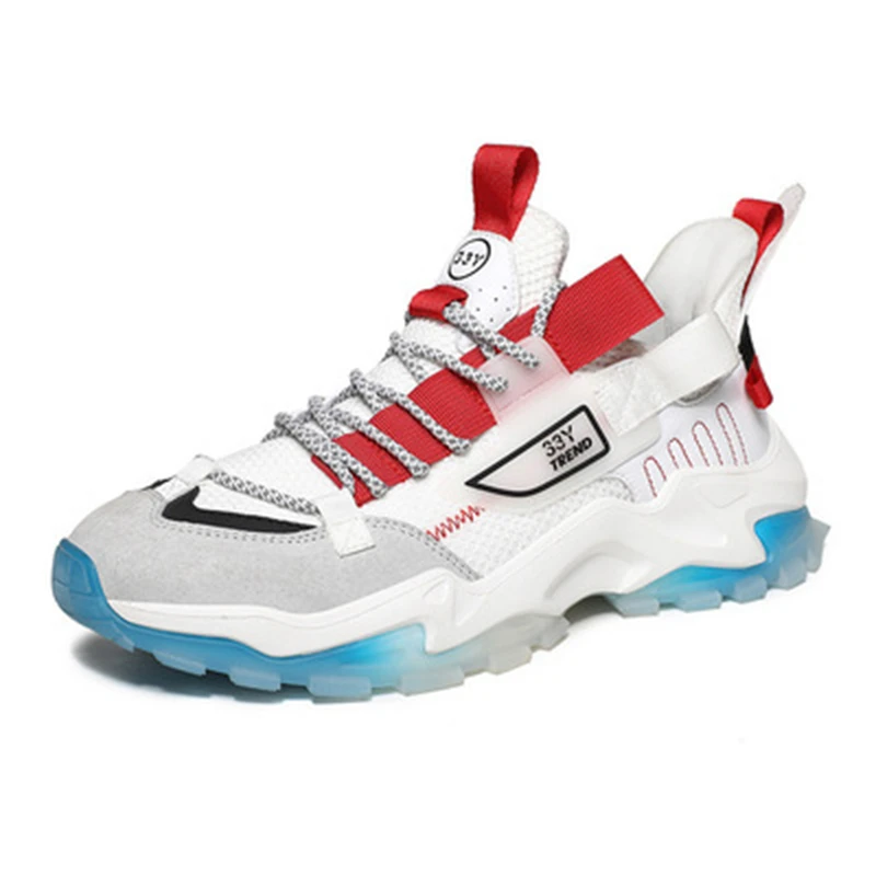 

Dropshipping Breathable Chunky Sneakers 2021 Men's Fashion Platform Shoes Man's High Quality Sports Footwear Plus Size