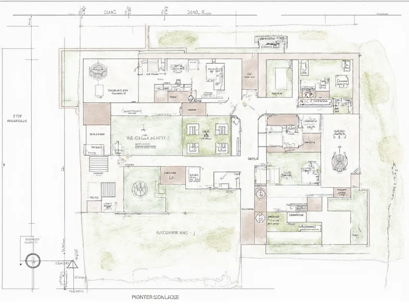 Craft haus layout diagram showing workflow zones