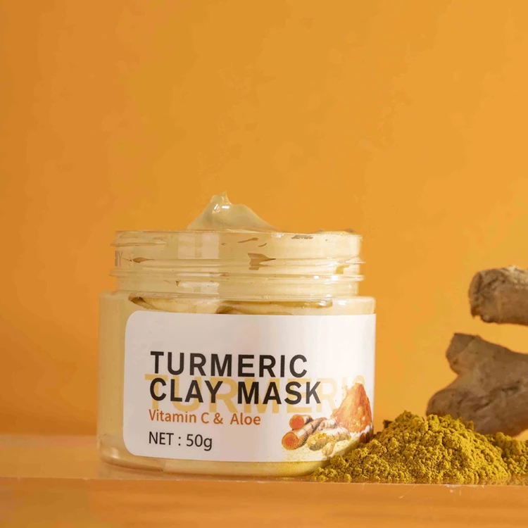 

beauty korean organic face moisturizing anti ance whitening turmeric clay mud mask
