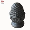 hot selling cast iron gate top metal garden spheres factory direct wrought iron garden top ornament metal corn ball top spheres