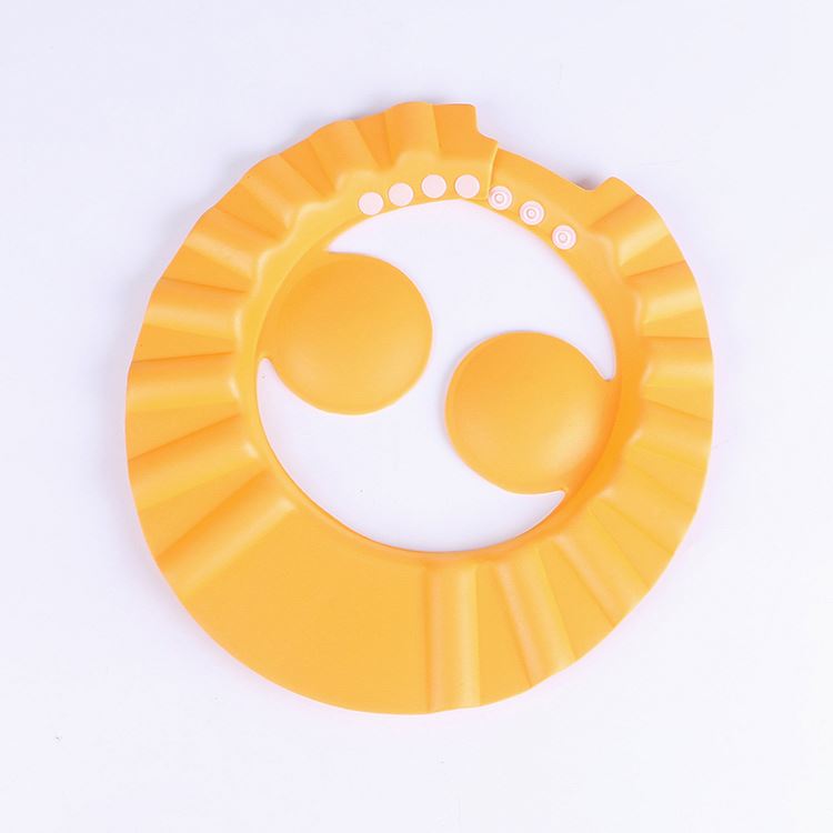 

custom Adjustable Children's goldfish waterproof EVA Baby shower cap hat