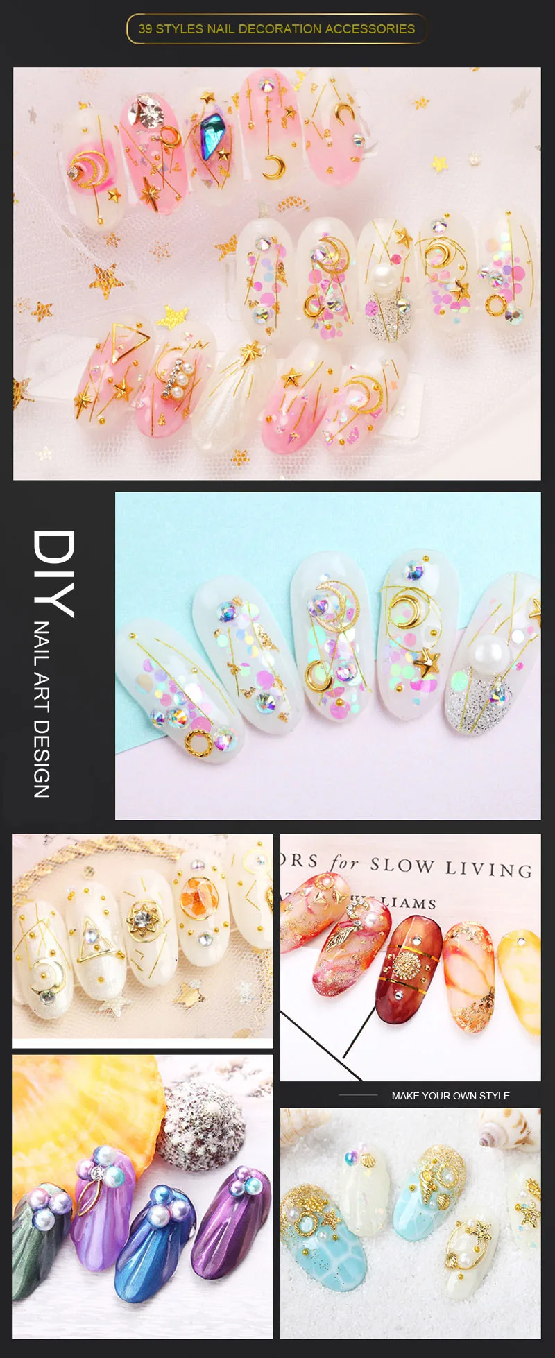 100 Models Mixed Nail Art Stand Decals Diamond Jewelry Crystal Nail Art  Rhinestone Designs 3d Shinny Summer Decoration For Nails - Buy Nail Stand  Decoration,Nail Art Rhinestone,Summer Decoration For Nails Product on