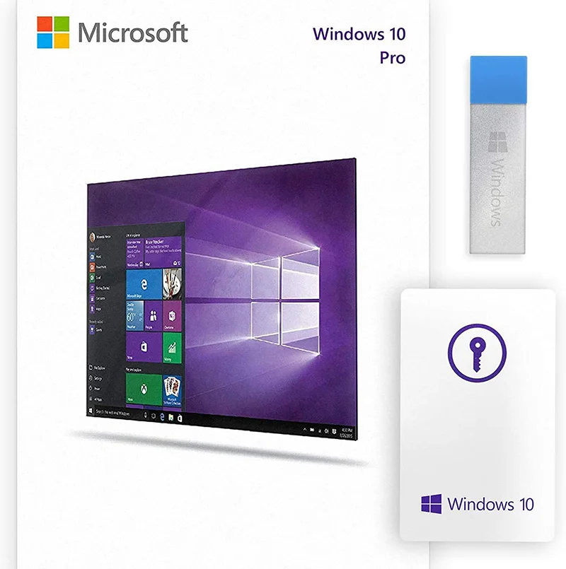 

MS Windows 10 Pro Key Software 64 Bits 3.0 USB Flash Drive Win 10 Pro Retail Box Package Software Download