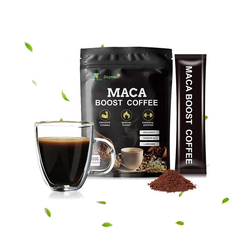 

Chinese Maca Energy Coffee for Man power Natural Herbal healthy vitality black instant Maca coffee for men