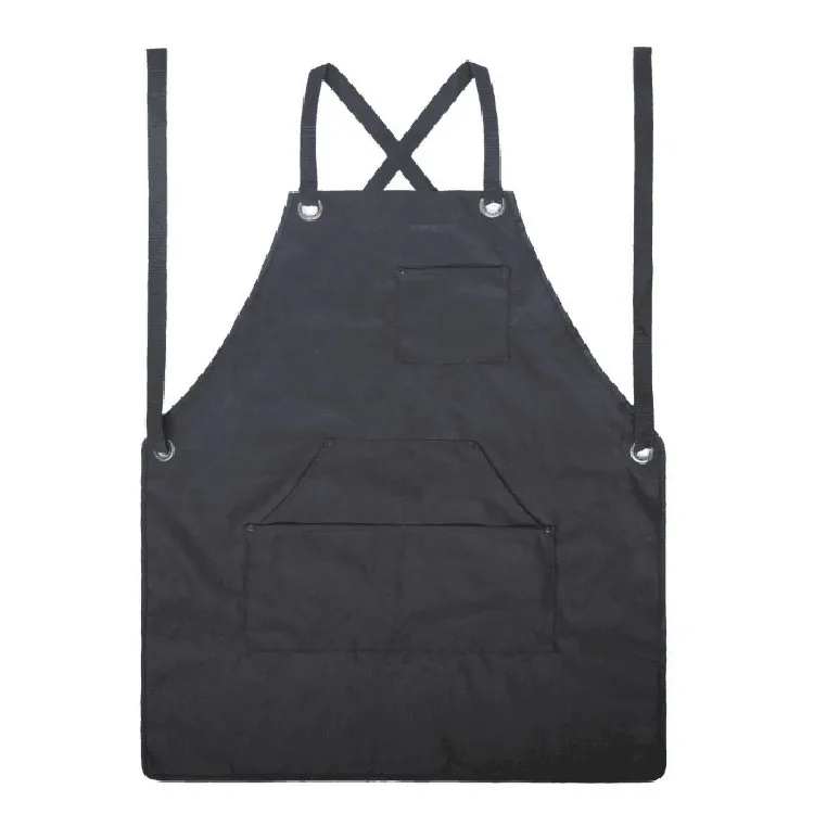 

Tool Work Heavy Duty Professional Waxed Canvas Cooking Kitchen Women Men Chef Waterdrop Resistant Adjustable Bib Custom Apron, Customized