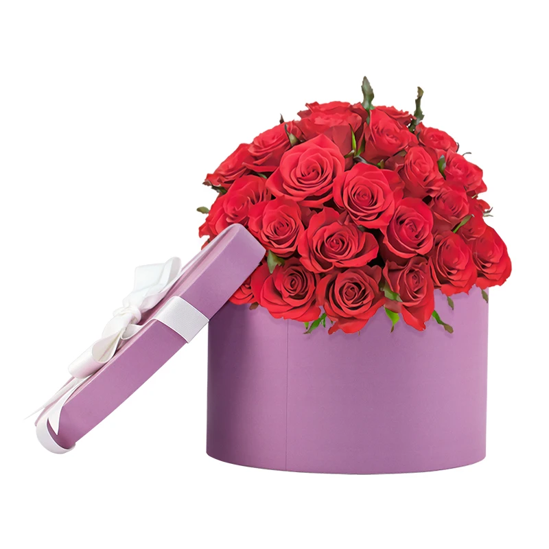 

Wholesale Bouquet Dispau Boxes Regalos Rigida Para Flores Flower Round Box