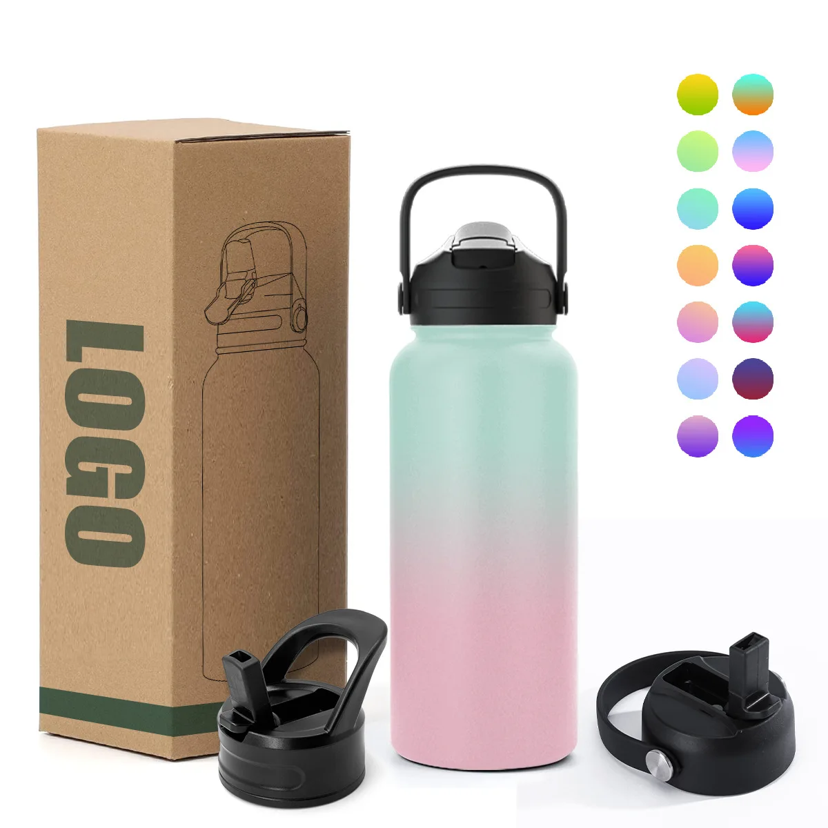 

W85 Custom Portable 380ML 510ML Car Water Cup Travel Tumbler Double Wall 304 Stainless Steel Vacuum Thermos Insulated Coffee Mug