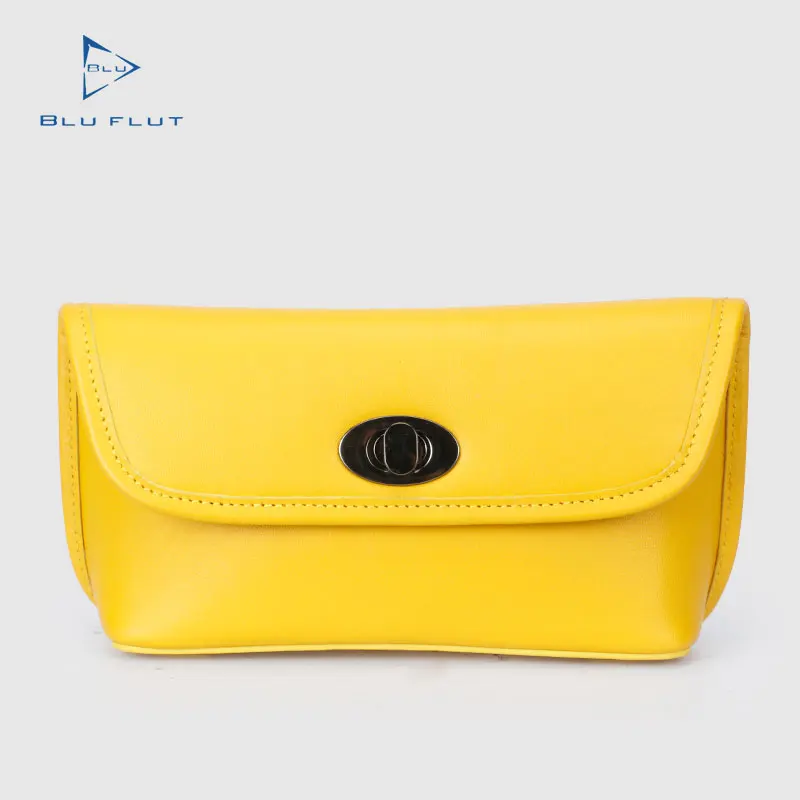 

Blu Flut genuine cowhide soft leather shoulder bag messenger bags for women, Black, yellow, red and custom