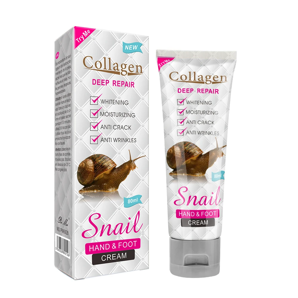 

High quality collagen snail nourishing moisturizing hydrating hand foot cream