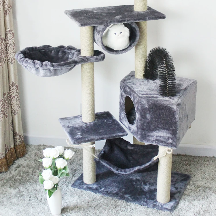 

2021 New Products China Manufacture Direct Sale Luxury New Cats Climber Tower Hammock Cat Tree, Picture