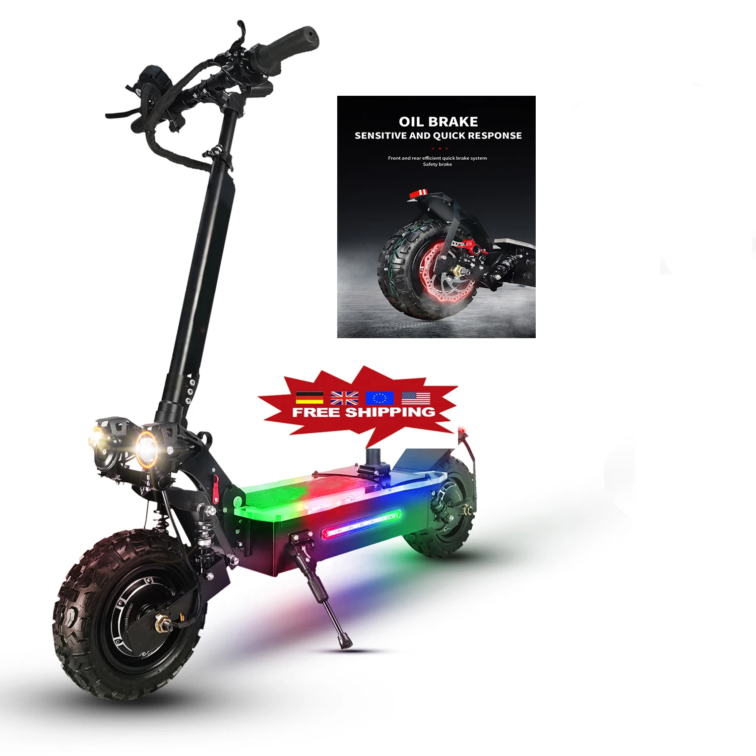 

EU warehouse china long range electric scooter for adult /new design folding e scooter/wholesale 5600w jueshuai two wheeler elec