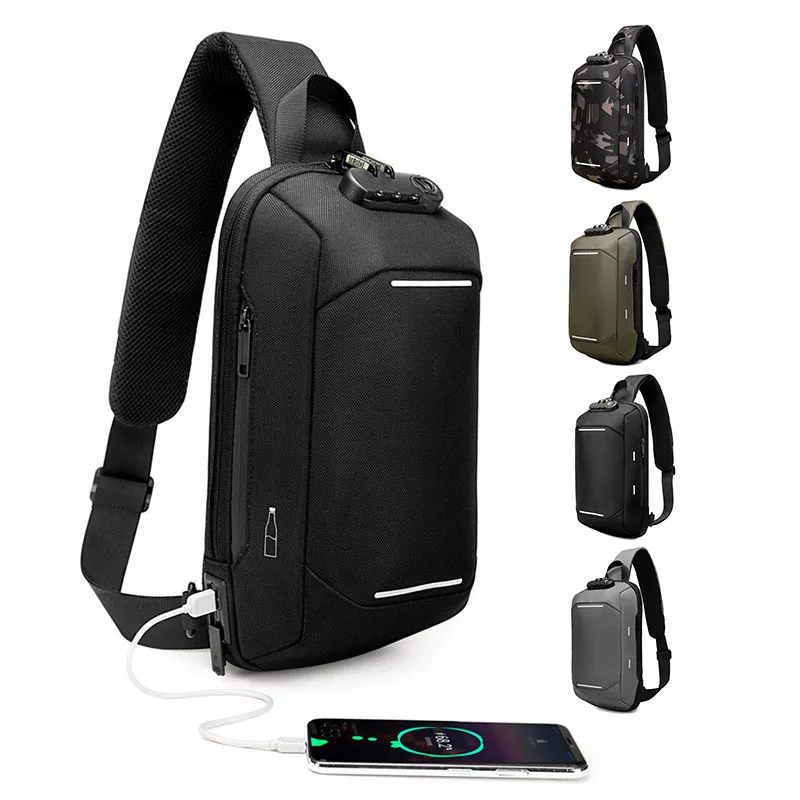 

2021 Trending Chest Rig Bag Custom Waterproof Reflection Men Women Chest Bag, 23*18 cm