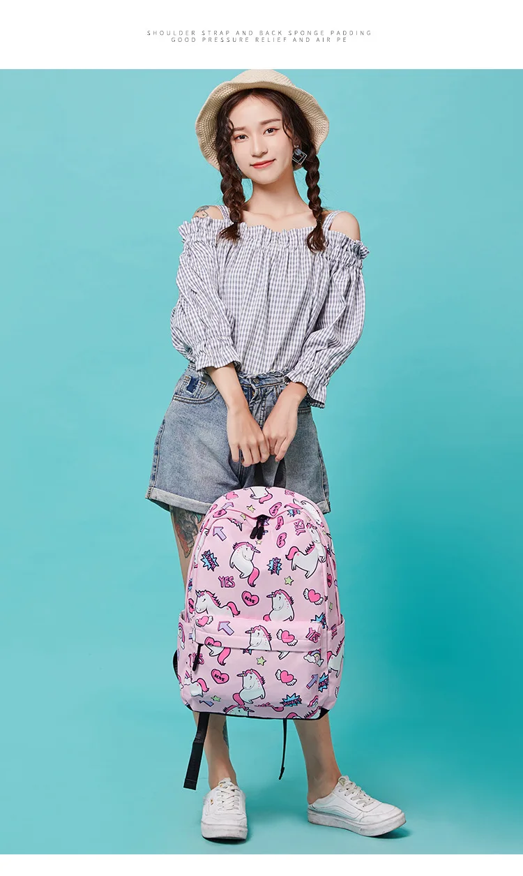 Custom School Backpack Waterproof Laser Cloud School Bags For Girls