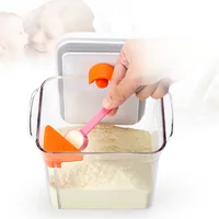 

Hot Sales 1700ml BAP Free Infant formula Airtight Container 1kg Baby Milk Powder Food Storage Container with Spoon and scraper