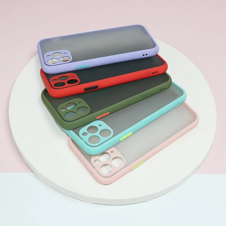 

Frosted pc tpu 2 in 1 clear cell phone case for iphone 11