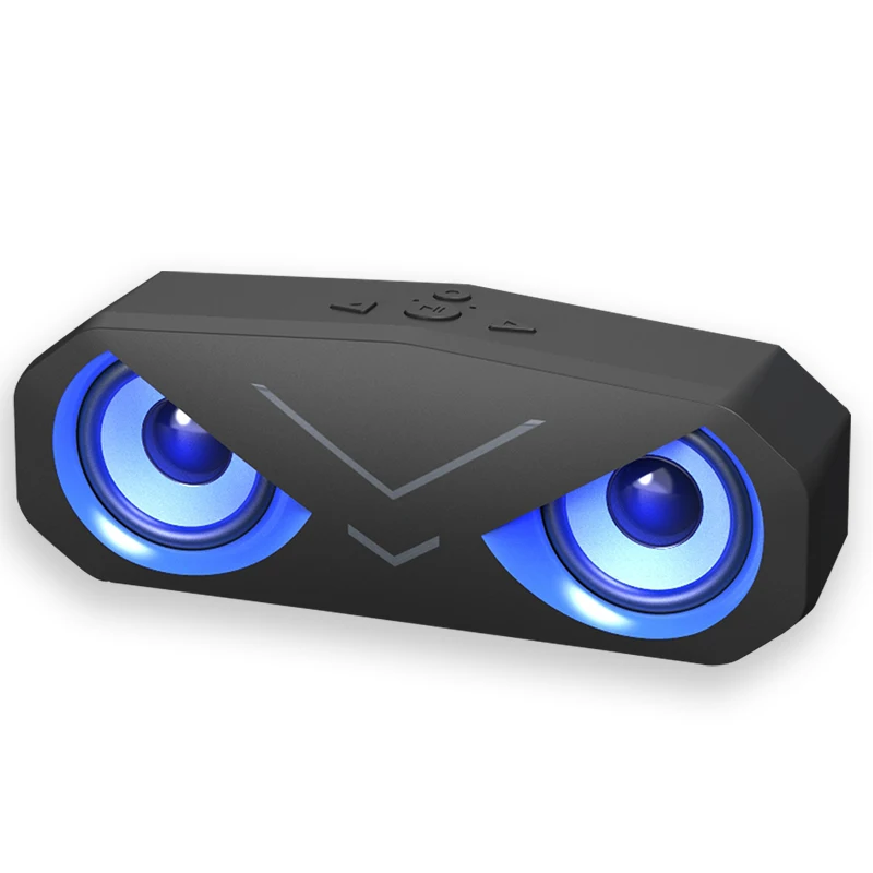 

10W BT Wireless Speaker with RGB Light Mini Portable Wireless Speaker with 8 Hours Playtime, White, black, blue, red