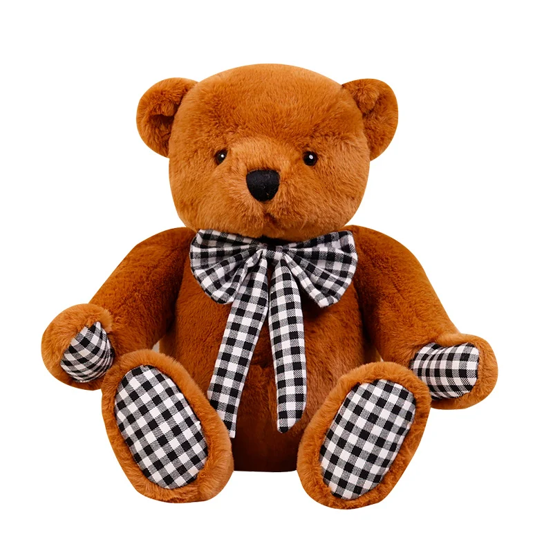 

Wholesale Stuffed Animal toy retro style teddy bear plush doll kids gift