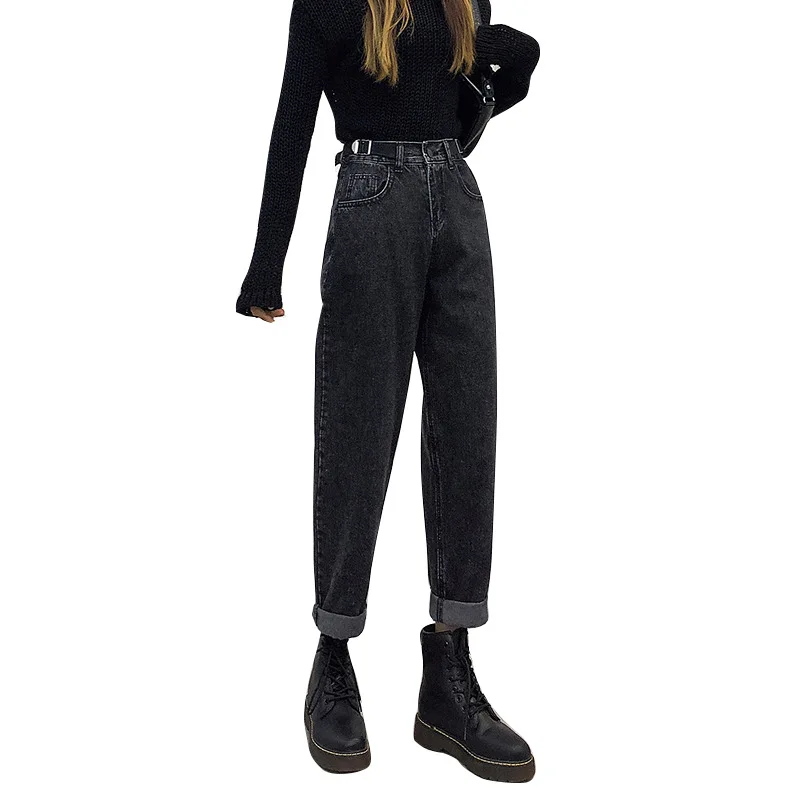 

2021 Spring European And American New Style Loose And Thin Fashion All-match Straight Nine-point Ladies Casual Jeans, Shown