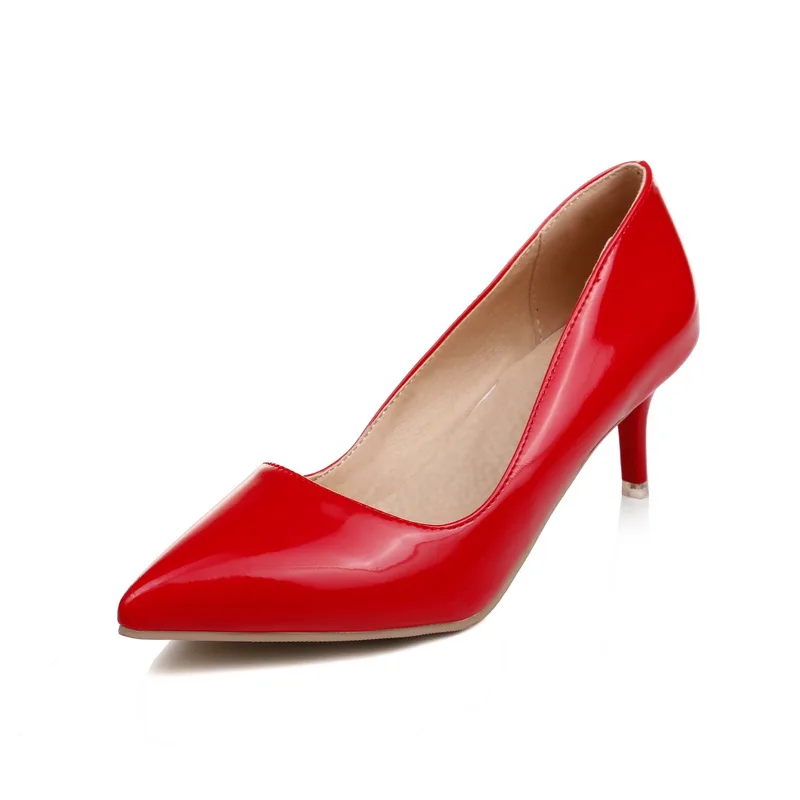 

Elegant High Heel Women Pointed Toe Patent Leather Pumps Hot Sale