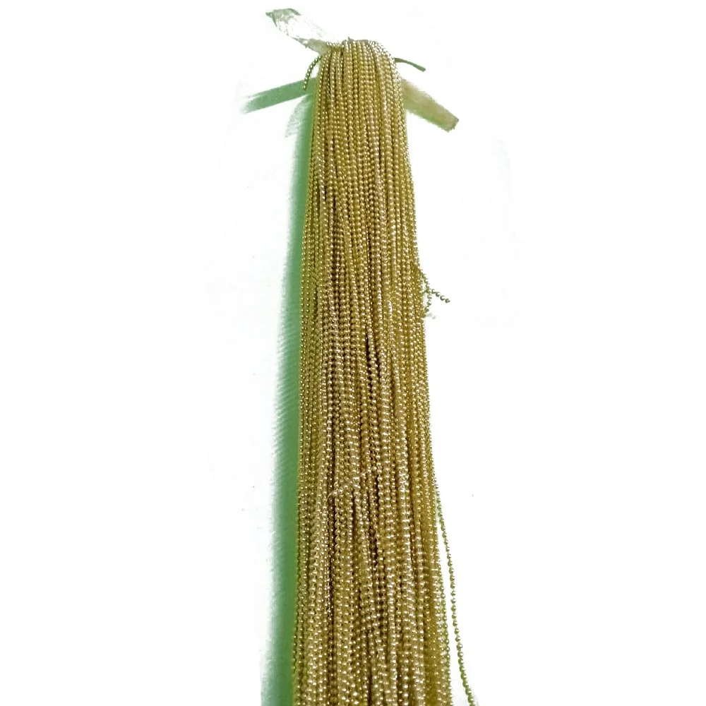 

wholesale  Plastic Ball Beads Chain Gold Ball Moti Chain for Saree Indian Decoration Supplies  Gold Chain Factory price