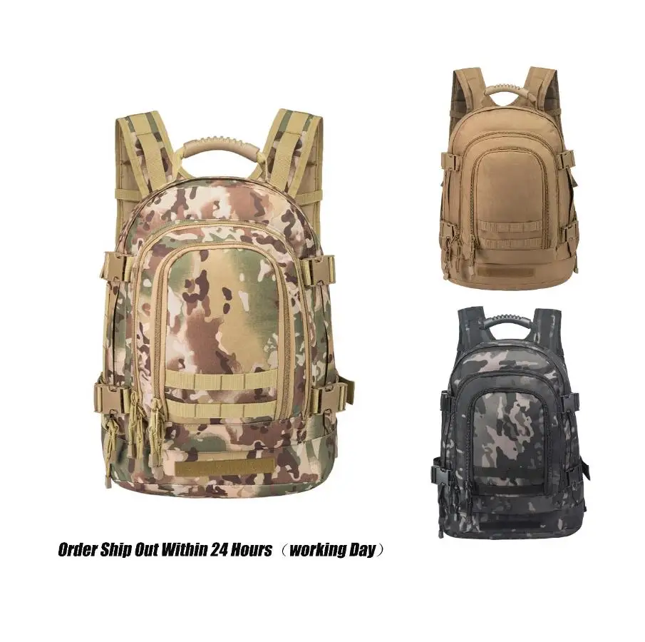 

Hiking Camping Walking Molle Army Sport Travel Outdoor Rucksack 3P Army Military 30L Tactical Backpack, Ocp