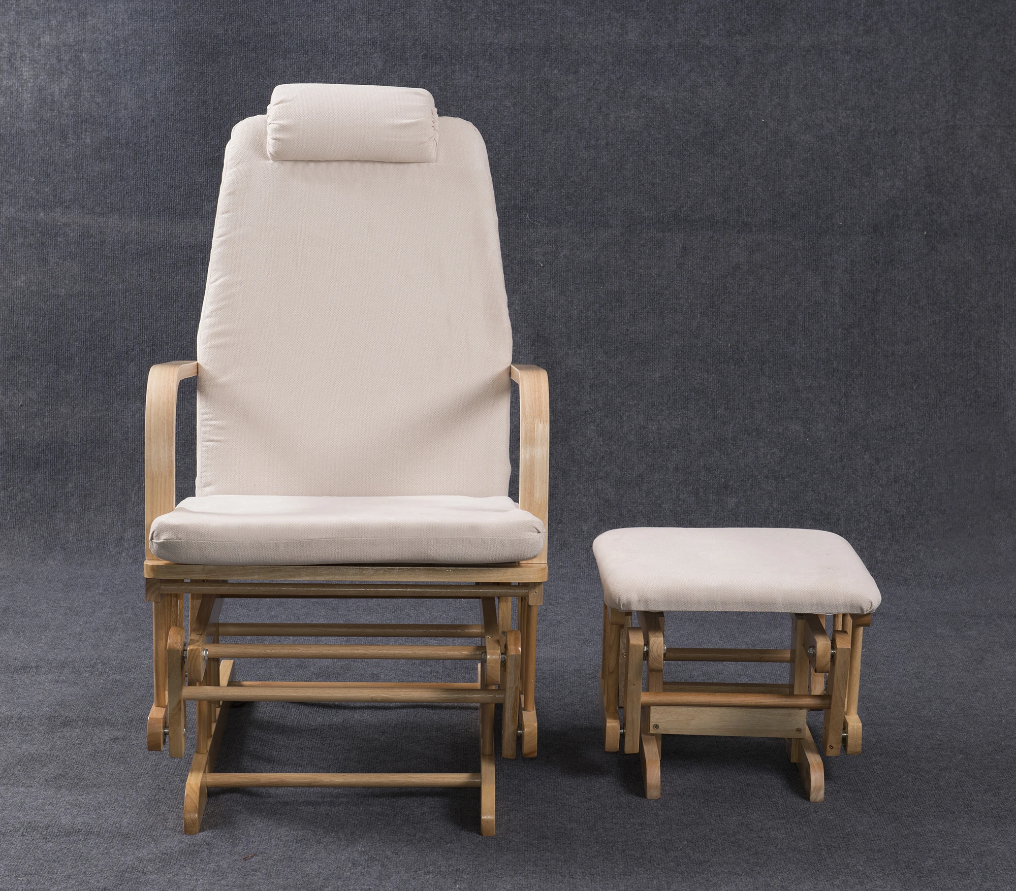 glider chair and footstool