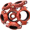 high quality CHINA EXCELLENT Zero-Flex Rigid Coupling STYLE 07 DUCTILE CAST IRON Angled bolt pad housing design DN25 TO DN300