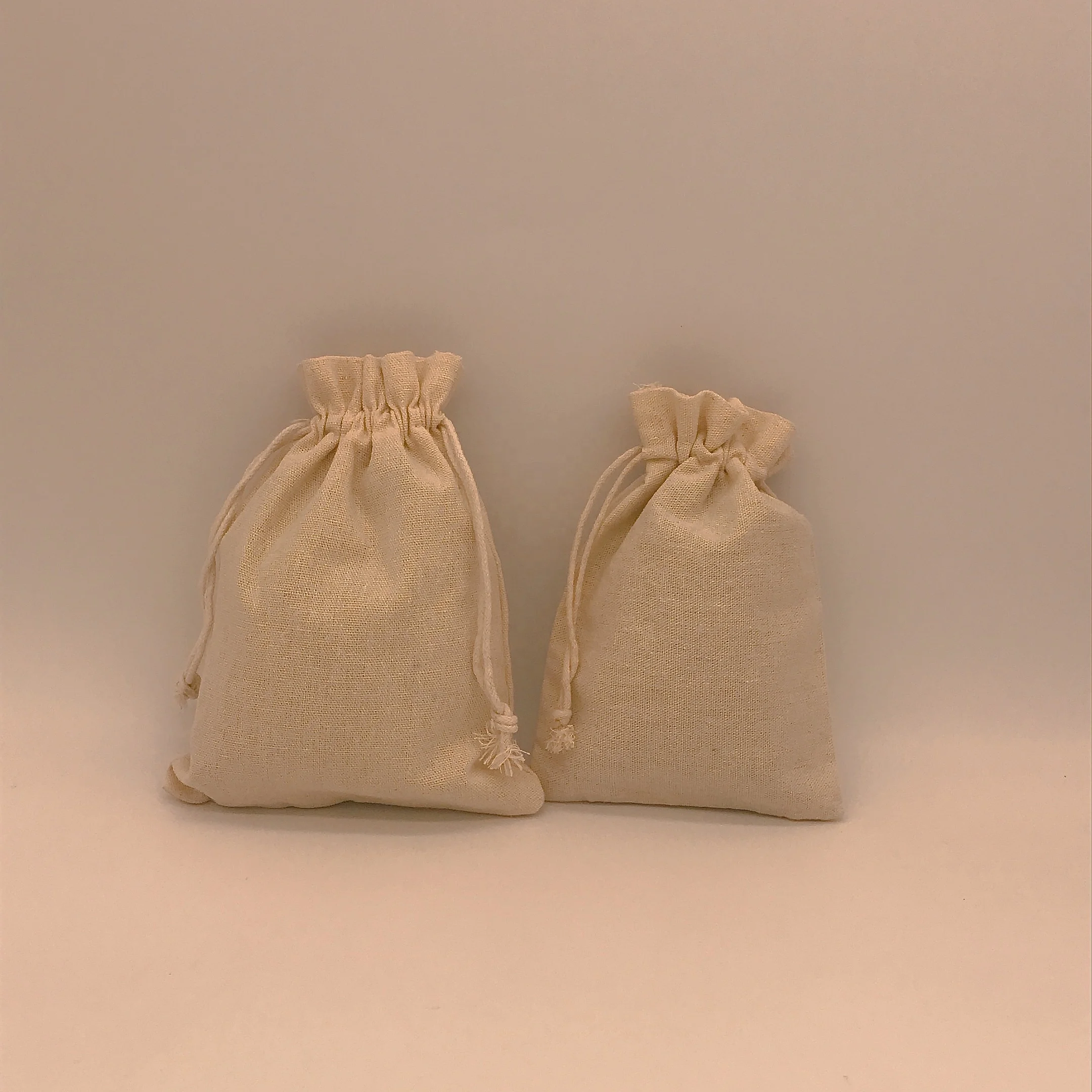 

Wholesale Canvas Cotton Drawstring Bag Customized Canvas Cotton Drawstring Bag With Double String