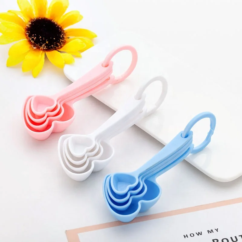 

Adorable Heart Baby souvenirs of Love Measuring Spoon Favors for Baby Shower favors and birthday Party gift, 3 colors