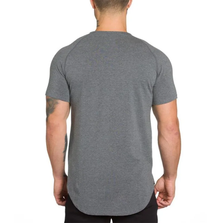 Custom Logo O-neck Men's T Shirts Cotton Spandex Blank White T Shirt ...