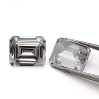 

Wholesale synthetic moissanite Emerald cut 1ct 6.5mm EF color/ lab created diamond moissanite