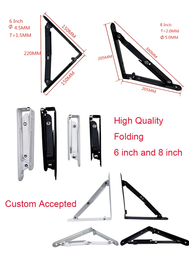 Wholesale Multipurpose Folding Wood Shelf Brackets Adjustable Buy