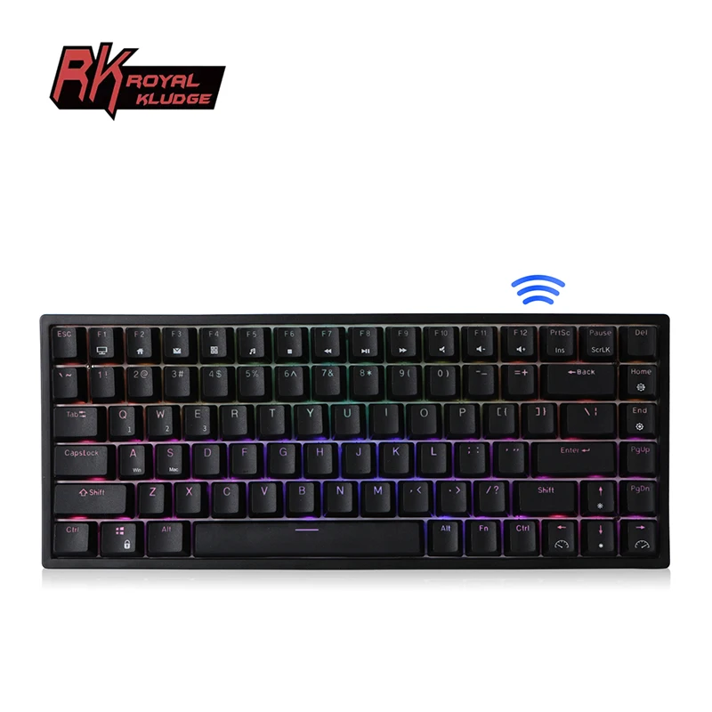 

Royal Kuldge rk84 rk857 rk 84 keys tkl machanical hotswap gams mini rgb hot swap wireless mechanical keyboard for gaming