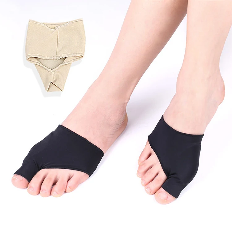 

Wholesale Price Corrector Pad Foot Guard Toe Separating Socks Orthotic Silicon Gel Socks, Black, skin tone