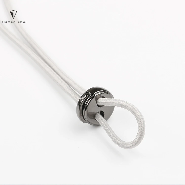 
Zinc Alloy Custom Cord Ending Stainless steel Metal Stopper for apparel smooth surface 