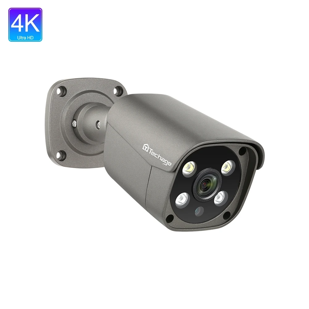 

4K 2 Way Audio 8MP CCTV Security Cameras AI Face Detection Outdoor Metal Camera