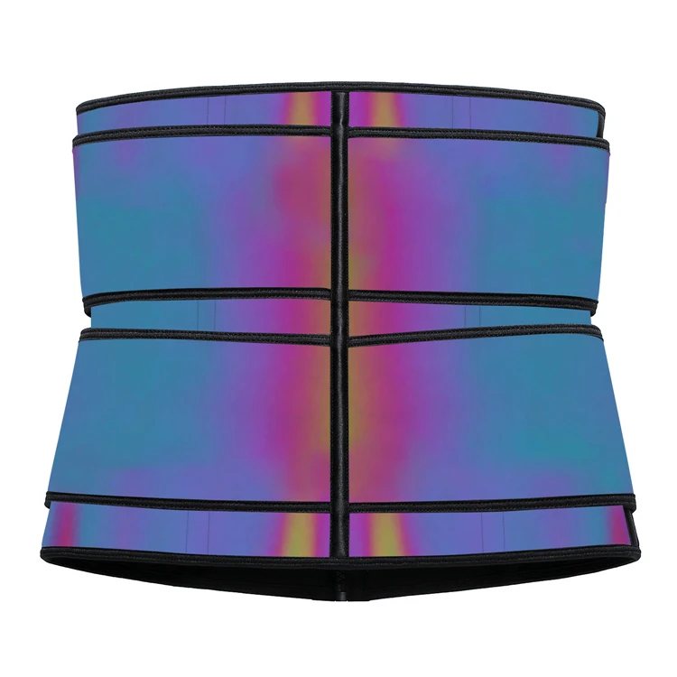 

laser sports thin belt plus size fitness high quality sweat strap waist trainer custom for women, Black