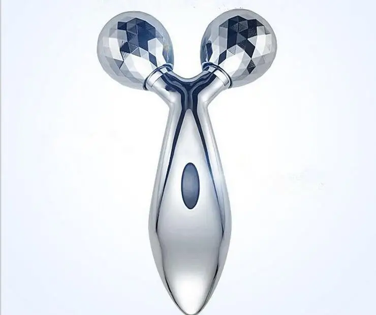3D manual roller face-lifting massager 2 round shaping firming beauty roller massager