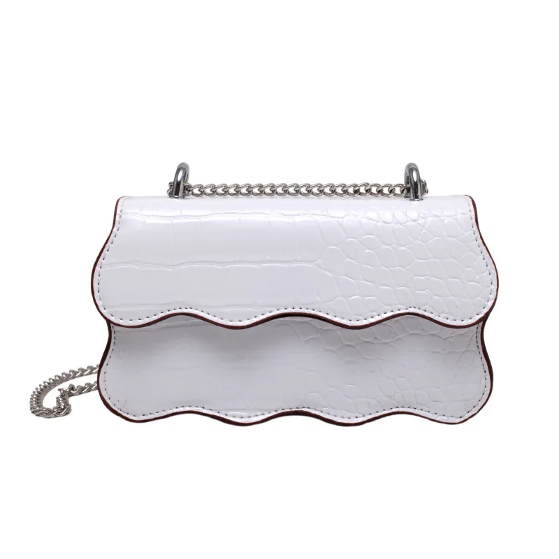 

Fashion summer crocodile pattern PU leather chain hand shoulder bag mini bag, 4 colors