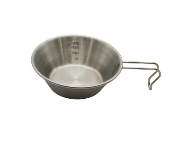 

Handle 200ML Stainless Steel Cup Outdoor Camping Bowl
