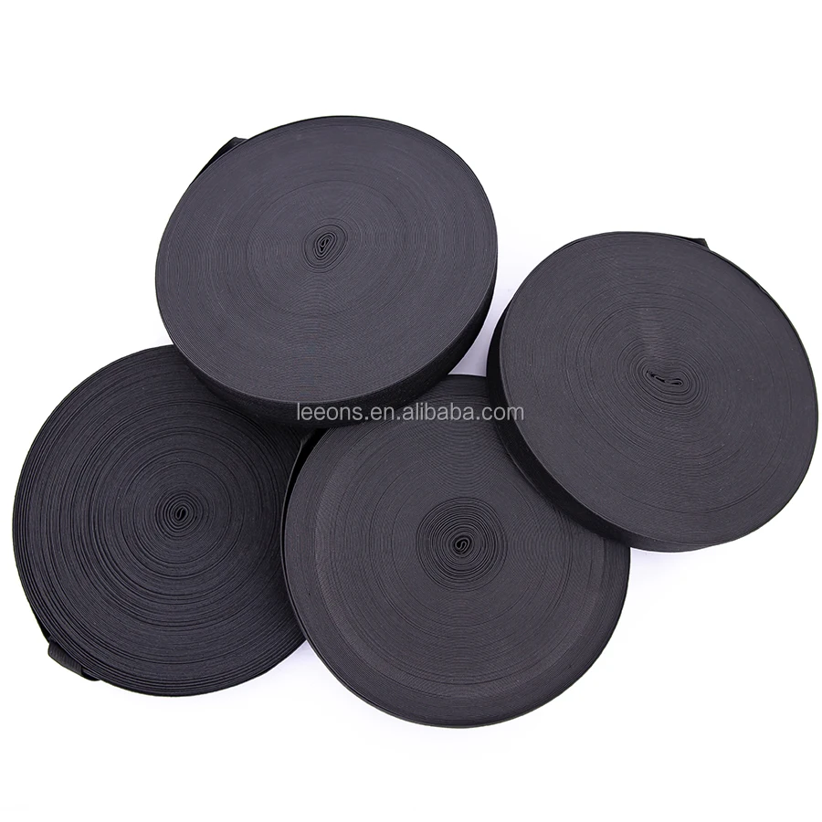 

Good Quality Woven Fabric Elastic Band Hair Custom Elastic Wig Band With Velcroes for Wigs, Black