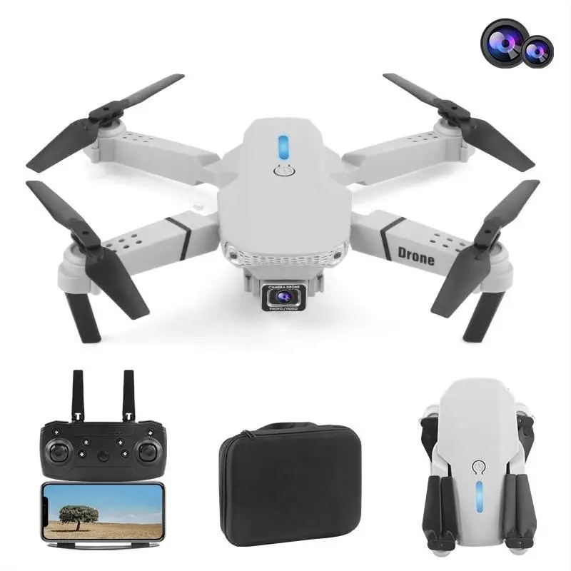 

E88 PRO Professional selfie drones E88 4K Drone with 4K HD Dual camera long range Intelligent positioning remote control Dron