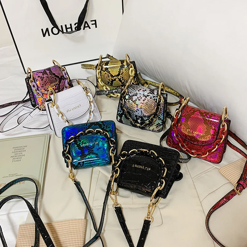

Snake Pattern Small Purses Mini Square Bags Women Handbags Fashion Women Purses and Handbags Ladies Hand bags