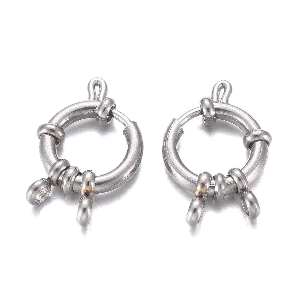 

PandaHall 304 Stainless Steel Spring Ring Clasps