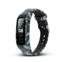 

For honor band 4 /5 strap /honor band 3 Soft silicone Strap all inclusive camouflage Protective sleeve honor band 4 correa